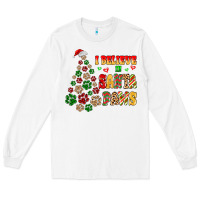 White i believe in santa paws Long Sleeve Tee - MaliasSmallBusiness