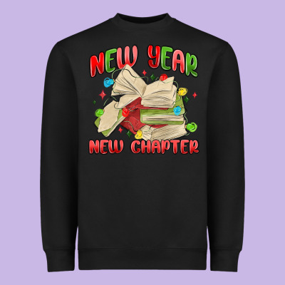 New Year New Chapter Heavyweight Sweatshirt Designed By Maliassmallbusiness