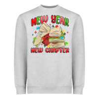 Heather Grey new year new chapter Heavyweight Sweatshirt - MaliasSmallBusiness