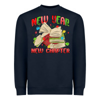 Navy new year new chapter Heavyweight Sweatshirt - MaliasSmallBusiness