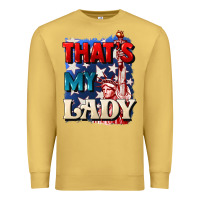 Antique Gold thats my lady 4th of july Premium Sweatshirt - CowGirlArtShop