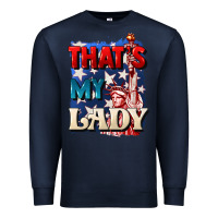 Navy thats my lady 4th of july Premium Sweatshirt - CowGirlArtShop