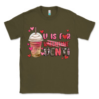 Army Green v is for valentine venti coffee cup Classic Tee - MaliasSmallBusiness