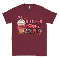 Burgundy v is for valentine venti coffee cup Classic Tee - MaliasSmallBusiness