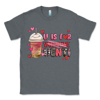 Charcoal Heather v is for valentine venti coffee cup Classic Tee - MaliasSmallBusiness