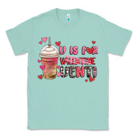 Seafoam v is for valentine venti coffee cup Classic Tee - MaliasSmallBusiness