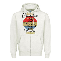 Oatmeal Heather Being Grandpa İs An Honor Being Papa İs Priceless Zipper Hoodie - Bettercallsaul