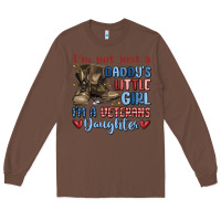 Chestnut i'm not just a daddy's little girl Long Sleeve Tee - MaliasSmallBusiness
