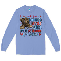 Colony Blue i'm not just a daddy's little girl Long Sleeve Tee - MaliasSmallBusiness