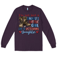 Plum i'm not just a daddy's little girl Long Sleeve Tee - MaliasSmallBusiness