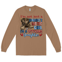 Toasted Coconut i'm not just a daddy's little girl Long Sleeve Tee - MaliasSmallBusiness