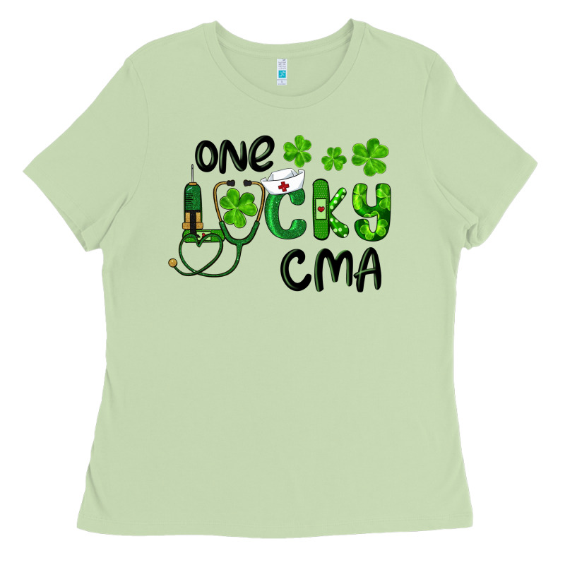 One Lucky Certified Medical Assistant Cma Ladies Tee by RanaPortraitStore | Teevron