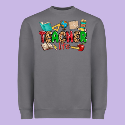 Teacher Life Heavyweight Sweatshirt Designed By Maliassmallbusiness