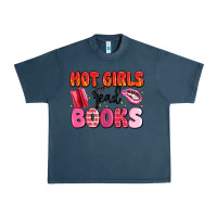 Midnight Navy hot girls read books Urban Heavy Tee - MaliasSmallBusiness