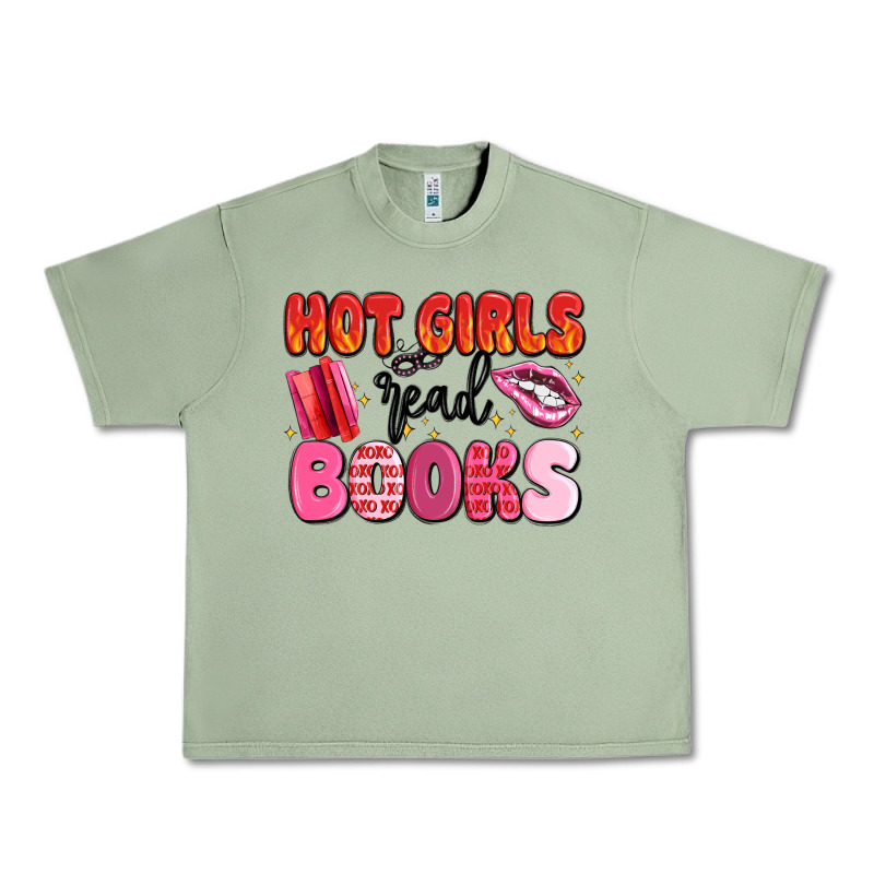 Hot Girls Read Books Urban Heavy Tee by MaliasSmallBusiness | Teevron