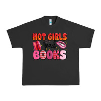 Pigment Black hot girls read books Urban Heavy Tee - MaliasSmallBusiness
