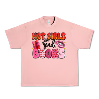 Salmon hot girls read books Urban Heavy Tee - MaliasSmallBusiness