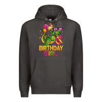 Smoke 6th birthday girl t rex pink Premium Hoodie - CowGirlArtShop