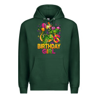 Sports Green 6th birthday girl t rex pink Premium Hoodie - CowGirlArtShop