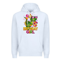 White 6th birthday girl t rex pink Premium Hoodie - CowGirlArtShop
