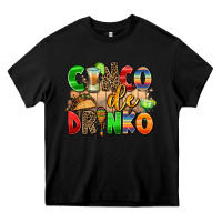 Black cinco de drinko Heavy Core Tee - AdoDesignShop