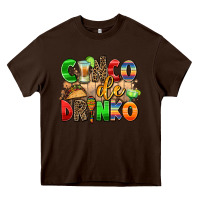 Chocolate Brown cinco de drinko Heavy Core Tee - AdoDesignShop