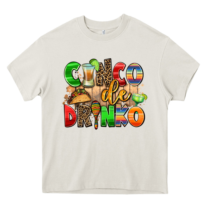 Cinco De Drinko Heavy Core Tee by AdoDesignShop | Teevron