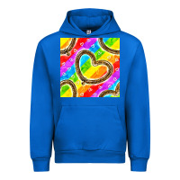 Cobalt Pride lgbtq leopard heart balloons pattern Urban Hoodie - BundleAndBundleShop
