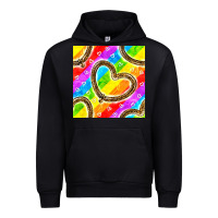 Forest Green Pride lgbtq leopard heart balloons pattern Urban Hoodie - BundleAndBundleShop