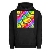 Pigment Black Pride lgbtq leopard heart balloons pattern Urban Hoodie - BundleAndBundleShop