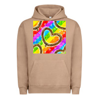 Pigment Burro Pride lgbtq leopard heart balloons pattern Urban Hoodie - BundleAndBundleShop