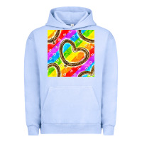 Pigment Grape Ice Pride lgbtq leopard heart balloons pattern Urban Hoodie - BundleAndBundleShop