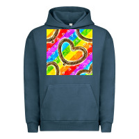 Pride Lgbtq Leopard Heart Balloons Pattern Urban Hoodie | Teevron