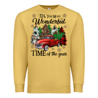 Antique Gold its the most wonderful time of the year Premium Sweatshirt - CowGirlArtShop