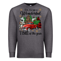 Charcoal Heather its the most wonderful time of the year Premium Sweatshirt - CowGirlArtShop