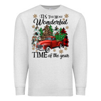 Oatmeal Heather its the most wonderful time of the year Premium Sweatshirt - CowGirlArtShop