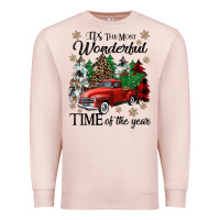 Pale Pink its the most wonderful time of the year Premium Sweatshirt - CowGirlArtShop