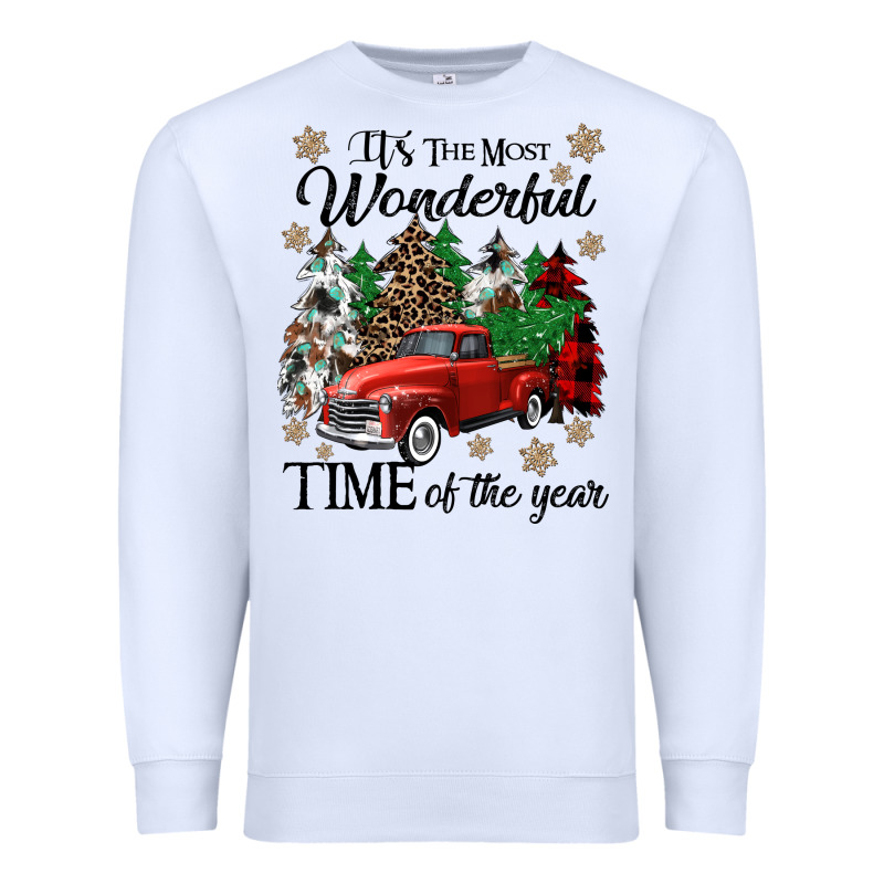 Its The Most Wonderful Time Of The Year Premium Sweatshirt by CowGirlArtShop | Teevron
