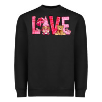 Black love with gnome Heavyweight Sweatshirt - NancyCooperArtShop