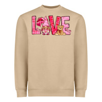 Mushroom love with gnome Heavyweight Sweatshirt - NancyCooperArtShop