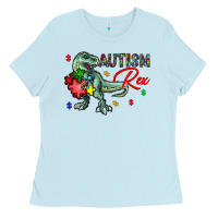 Baby Blue autism rex Ladies Tee - CowhideDigitalArt