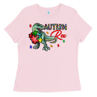 Bubblegum Pink autism rex Ladies Tee - CowhideDigitalArt