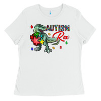 White autism rex Ladies Tee - CowhideDigitalArt