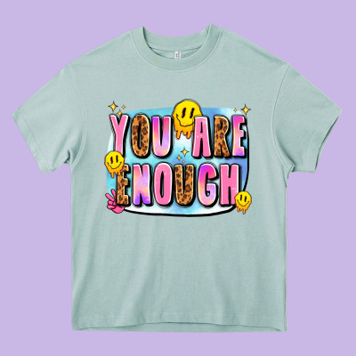 You Are Enough Heavy Core Tee Designed By Jahusdesignshop
