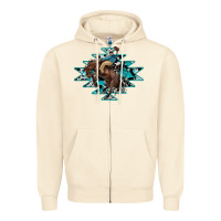 Sandshell western cowboy Zipper Hoodie - RanaPortraitStore
