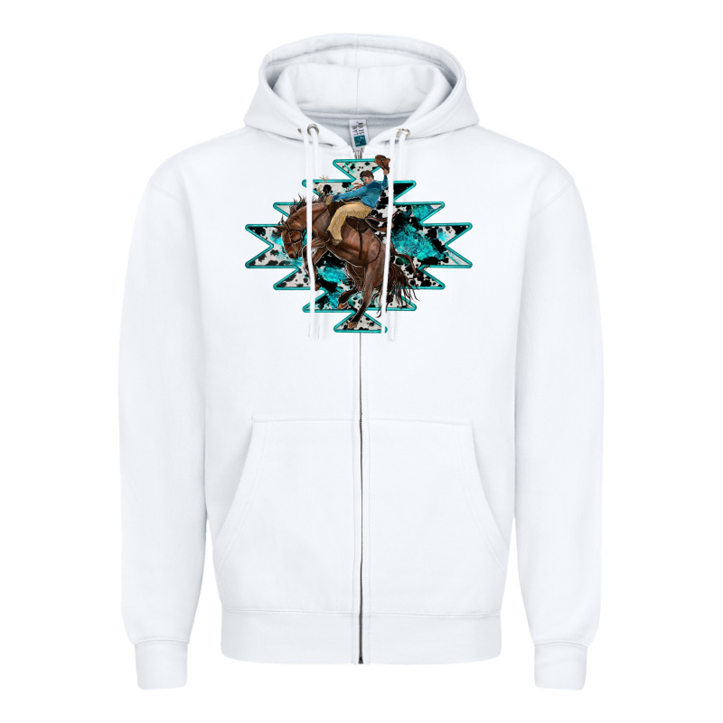 Western Cowboy Zipper Hoodie by RanaPortraitStore | Teevron