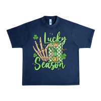 Navy lucky season Urban Heavy Tee - MaliasSmallBusiness