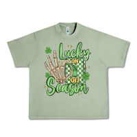 Oil Green lucky season Urban Heavy Tee - MaliasSmallBusiness