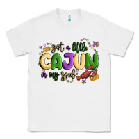 White got a little cajun in my soul Classic Tee - MaliasSmallBusiness
