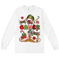 White the gamer elf Long Sleeve Tee - MaliasSmallBusiness